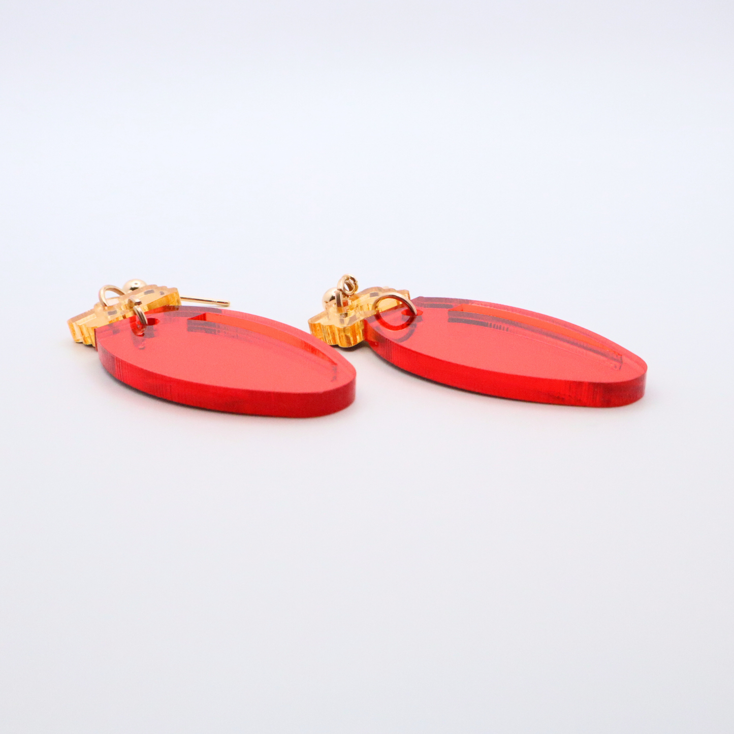 Christmas Bulb Mirrored Acrylic Earrings – Holiday Jewelry for the Season - Stocking Stuffer