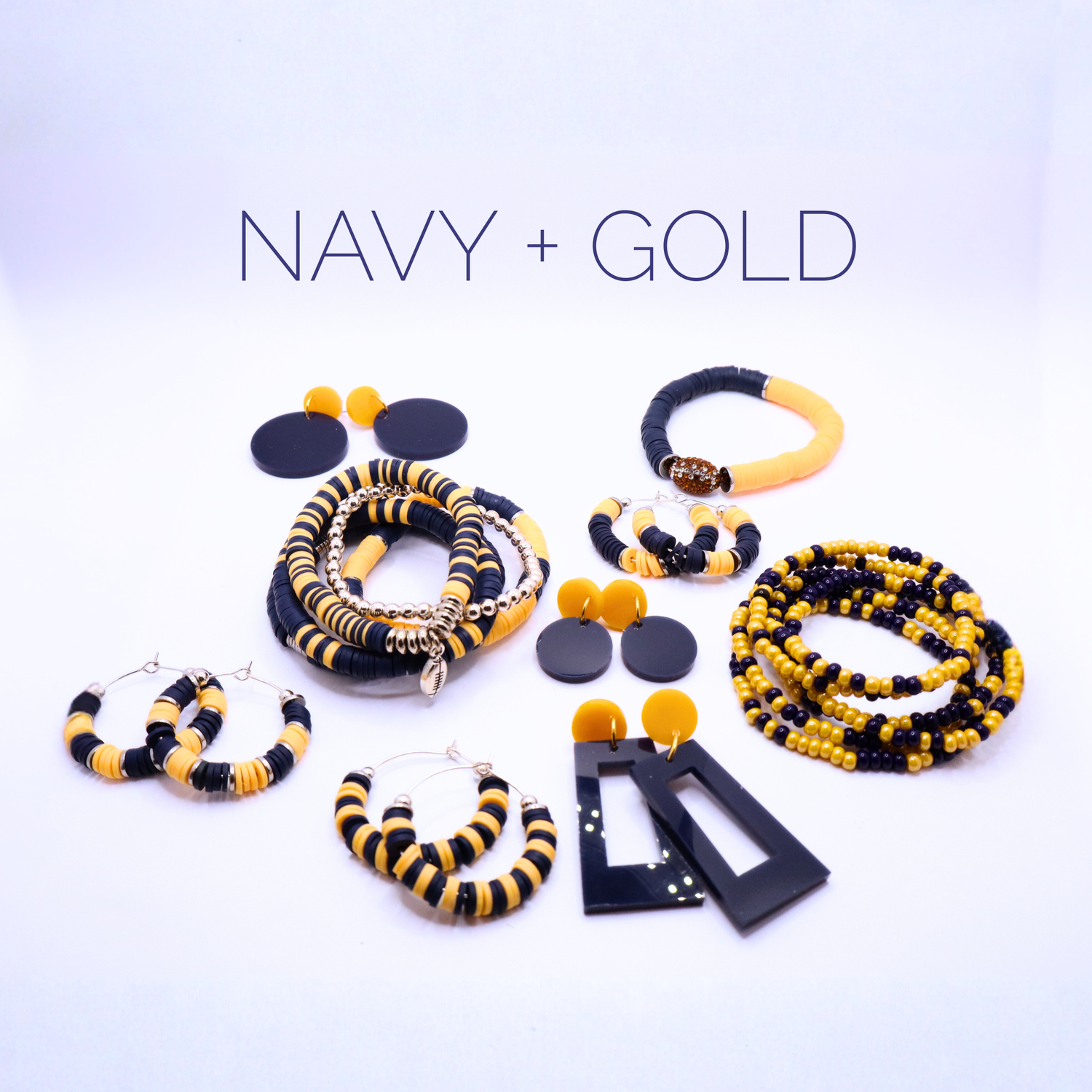 Navy Blue and Gold Game Day