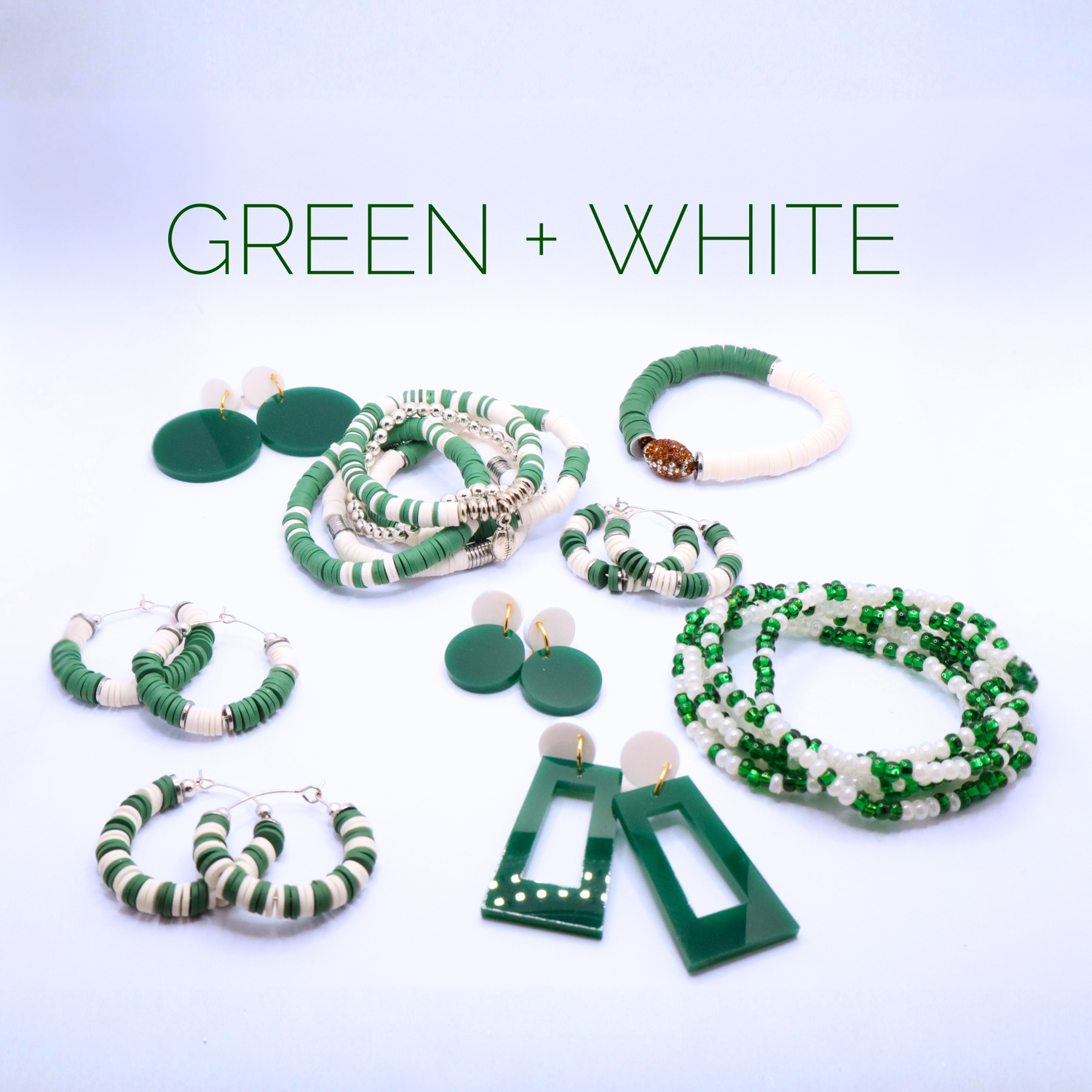 Green and White Game Day
