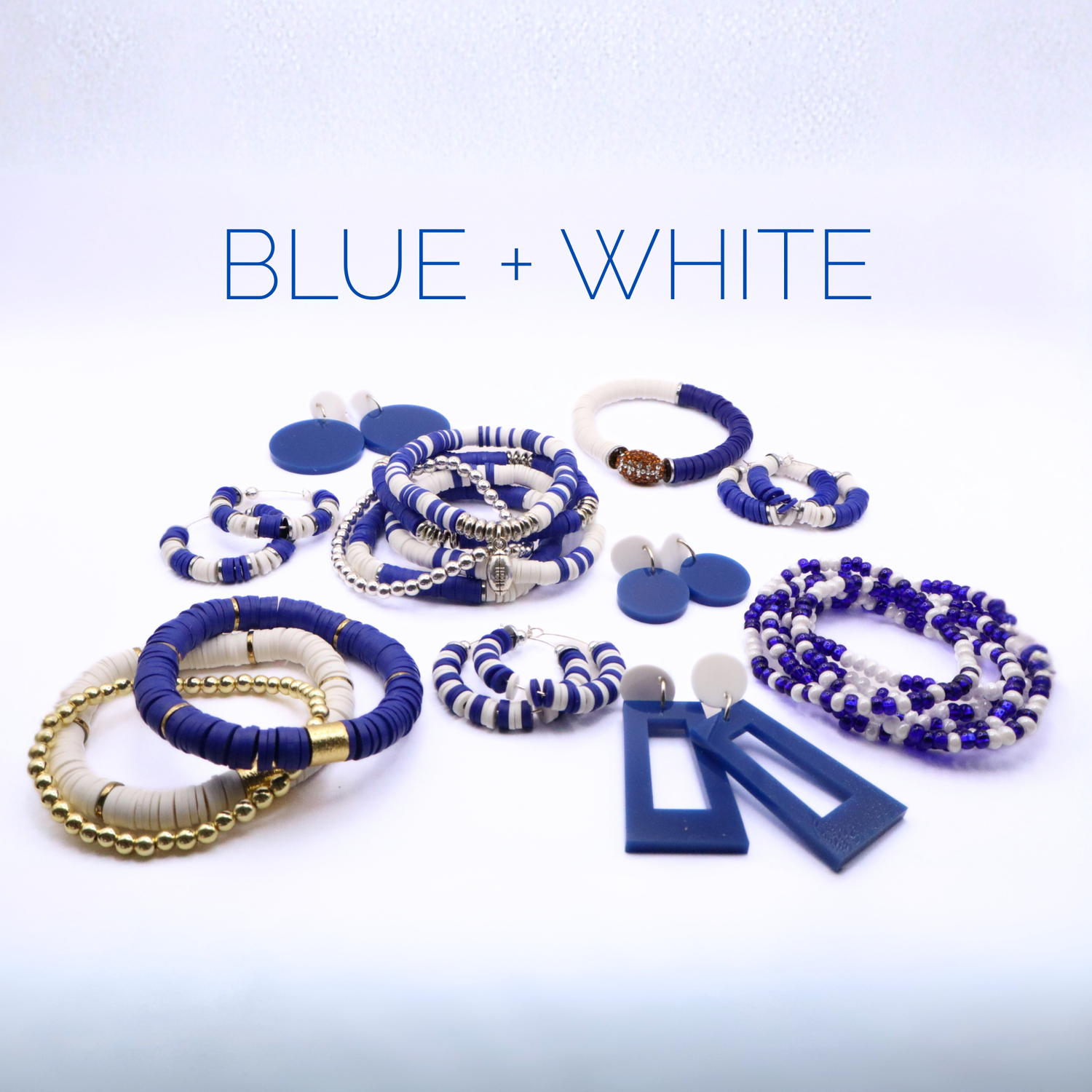 Royal Blue and White Game Day