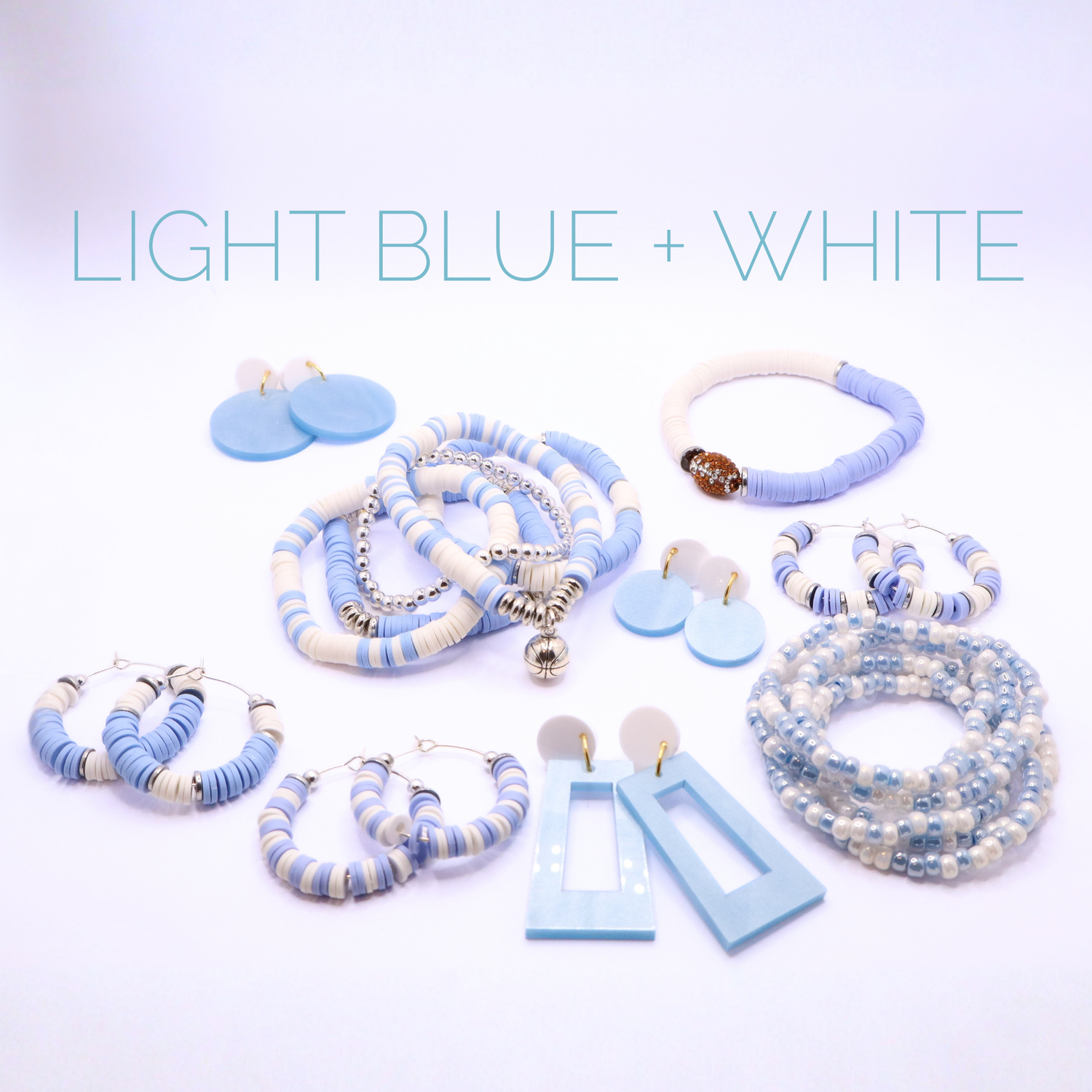 Light Blue and White Game Day