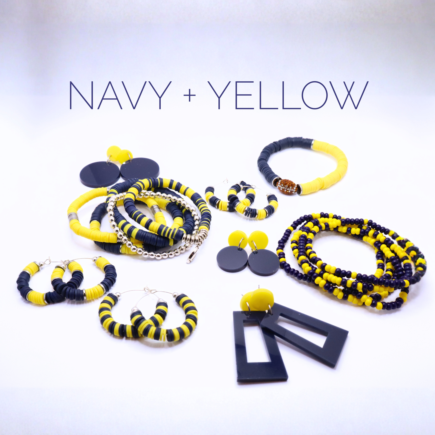 Navy Blue and Yellow Game Day