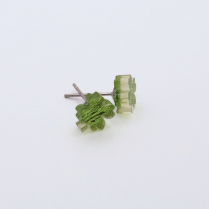 Four-Leaf Clover Acrylic Stud Earrings