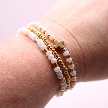 The Anchored in Faith Stack | Sunbleached White