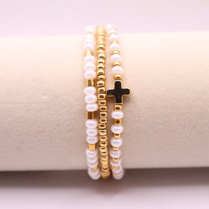 The Anchored in Faith Stack | Sunbleached White
