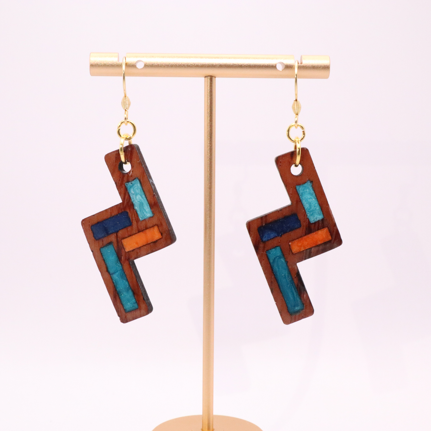 Wood and Resin Whimsical Dangles