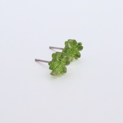 Four-Leaf Clover Acrylic Stud Earrings
