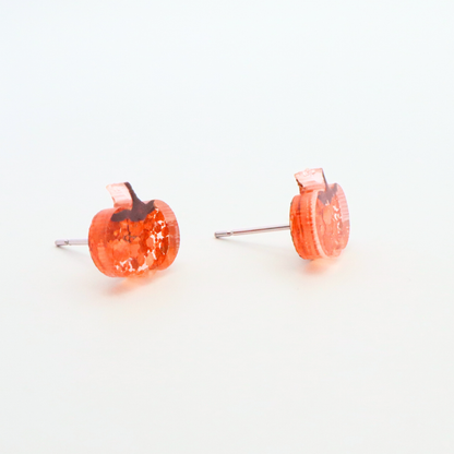 Pumpkin Stud Earrings - Fall Acrylic Studs