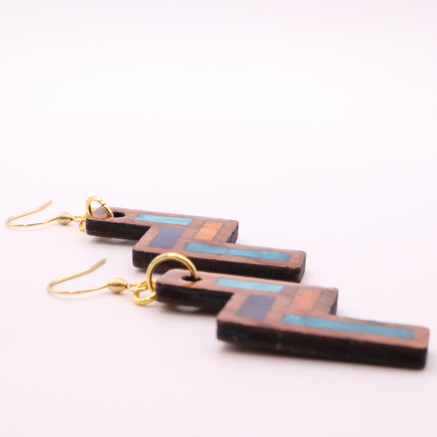 Wood and Resin Whimsical Dangles