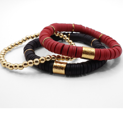 Maroon and Black Game Day Stack
