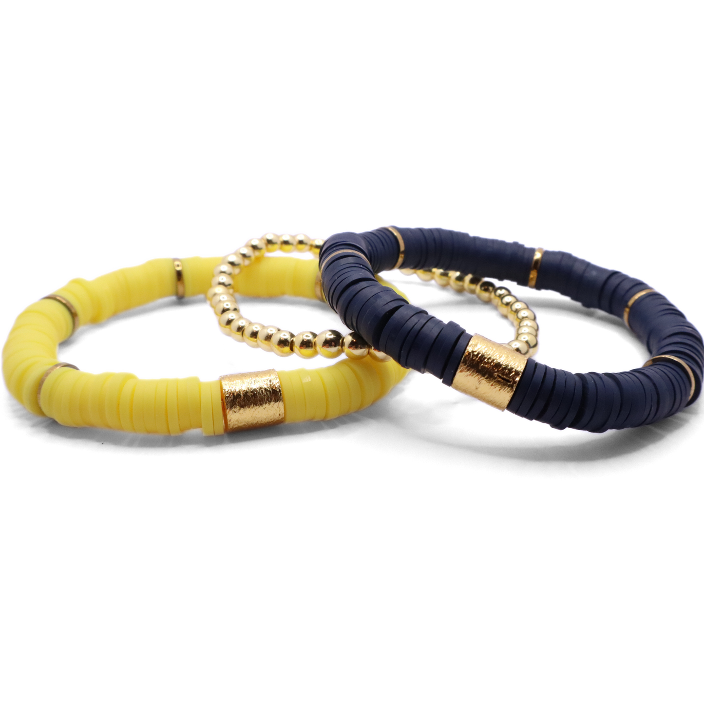 Navy Blue and Yellow Game Day Stack