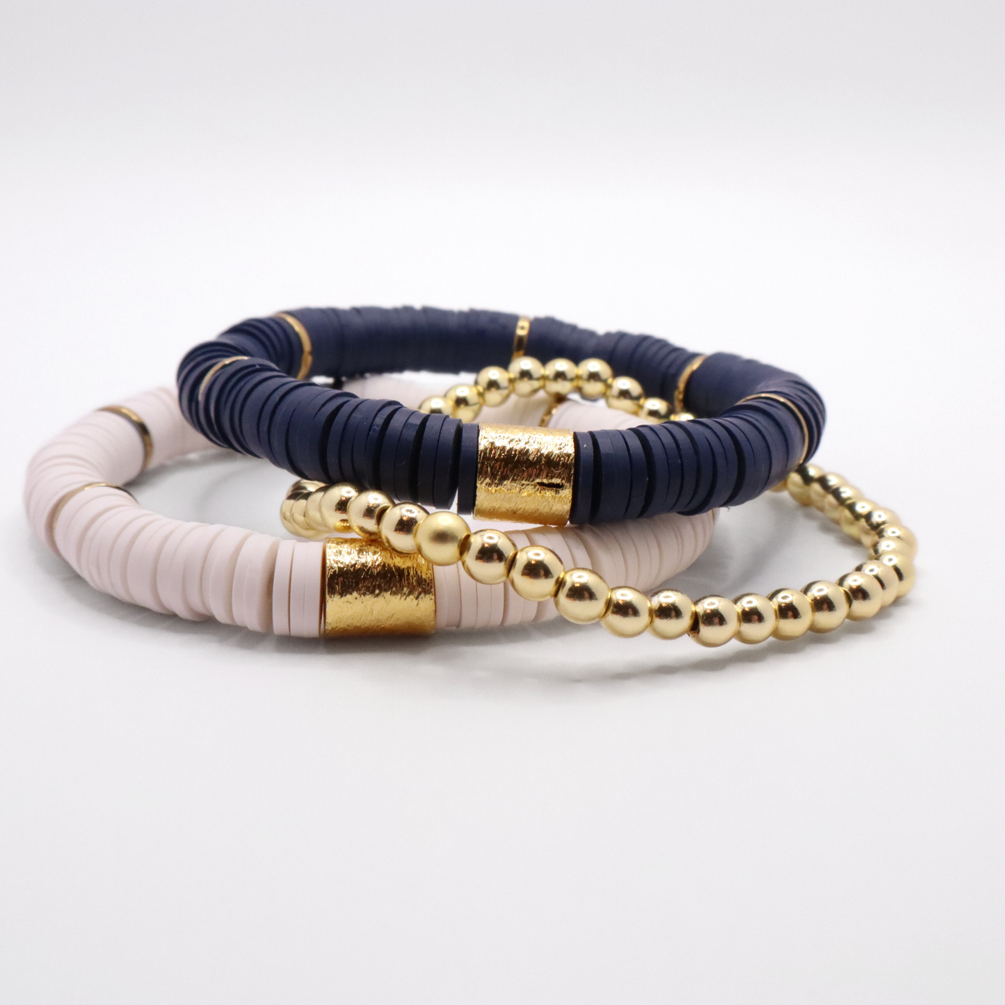 Navy Blue and White Game Day Stack