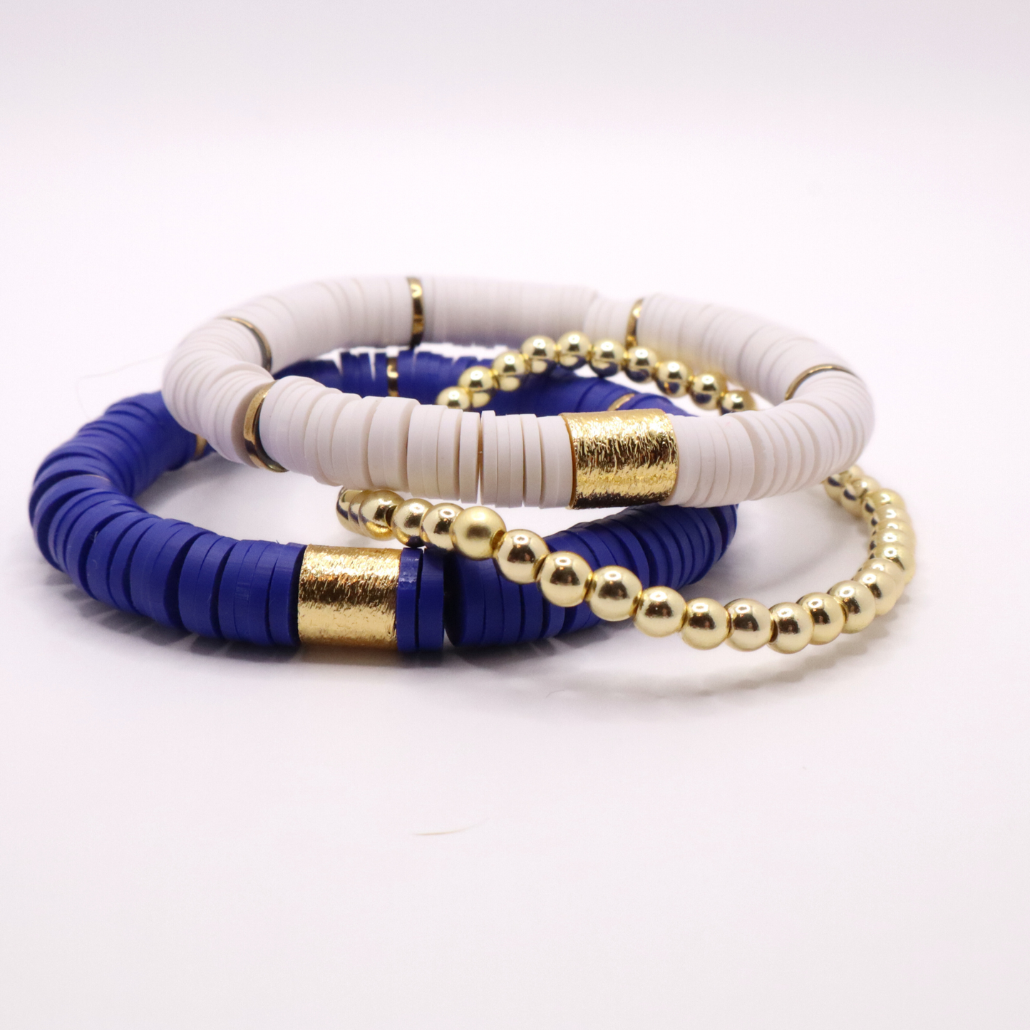 Royal Blue and White Game Day Stack