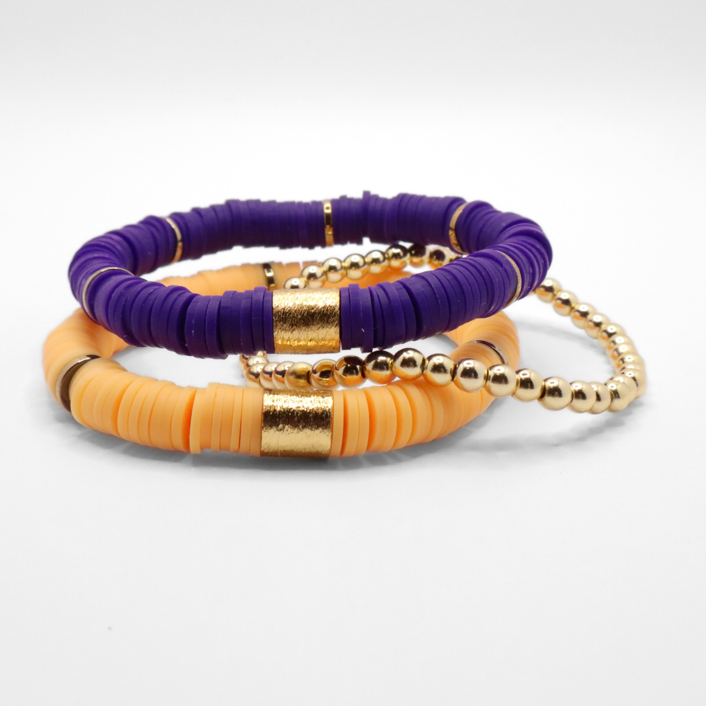 Purple and Gold Game Day Stack