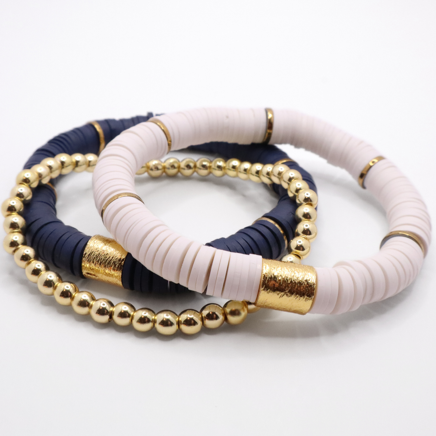 Navy Blue and White Game Day Stack