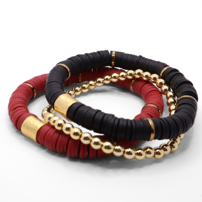 Maroon and Black Game Day Stack