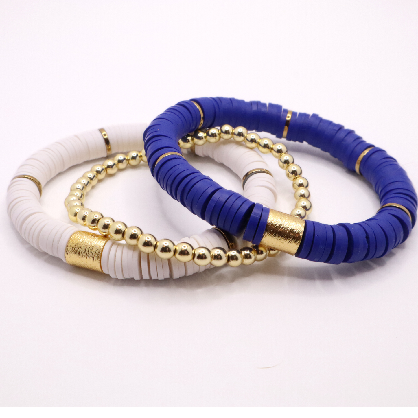 Royal Blue and White Game Day Stack