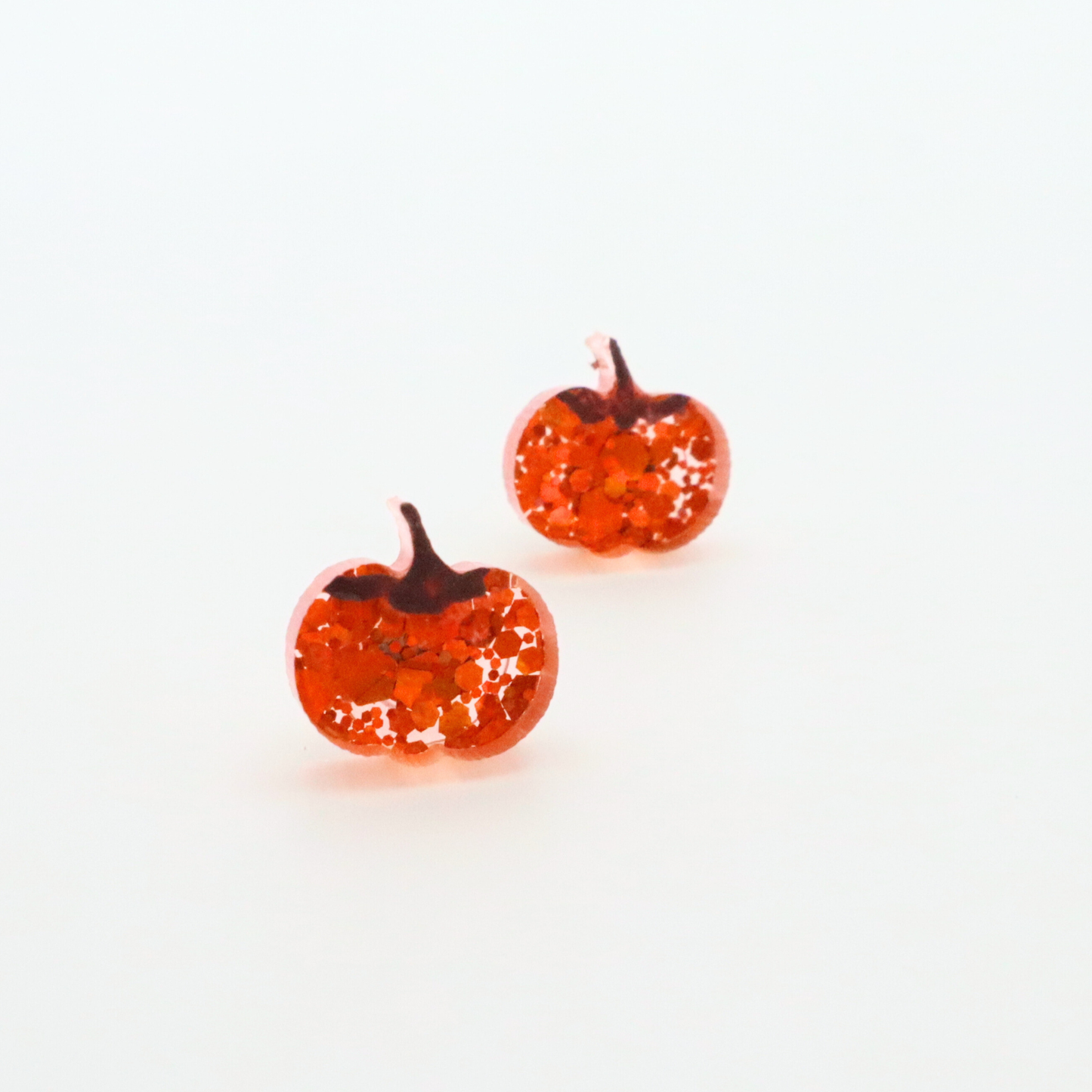 Pumpkin Stud Earrings - Fall Acrylic Studs