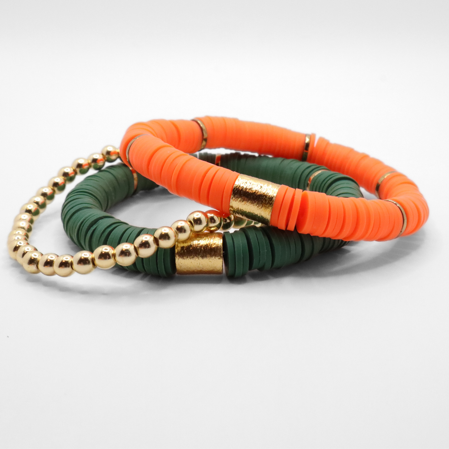 Green and Orange Game Day Stack