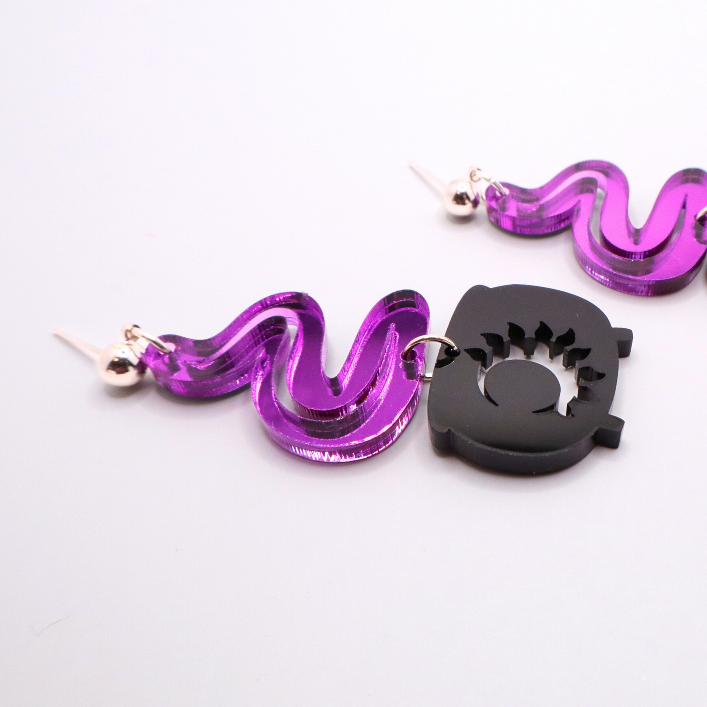 Witch’s Cauldron Halloween Acrylic Earrings