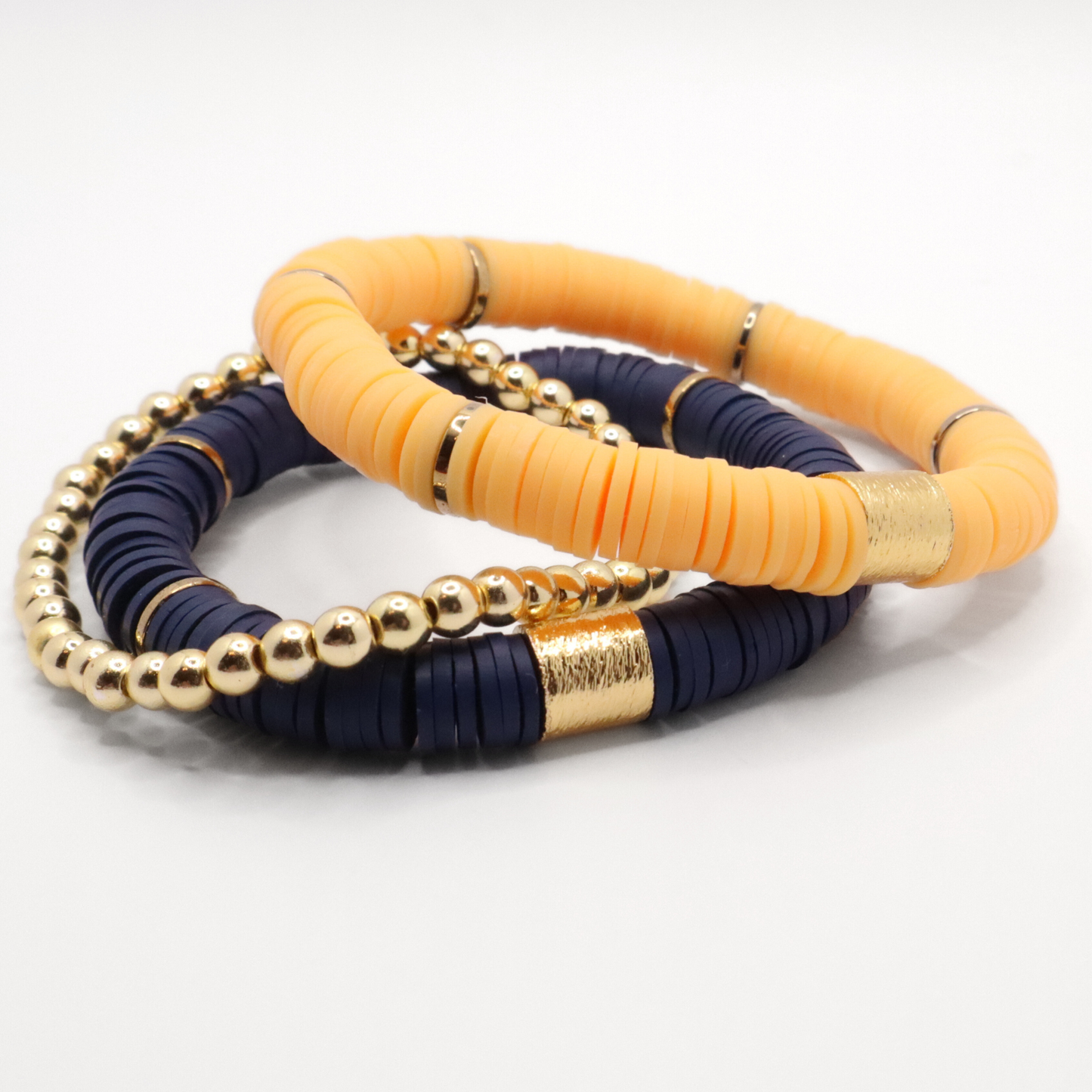 Navy and Gold Game Day Stack
