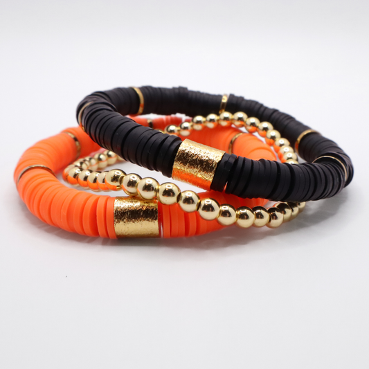 Orange and Black Game Day Stack