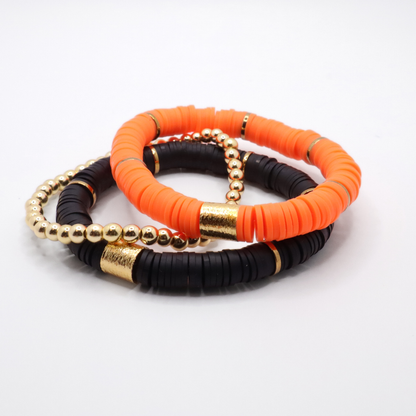 Orange and Black Game Day Stack