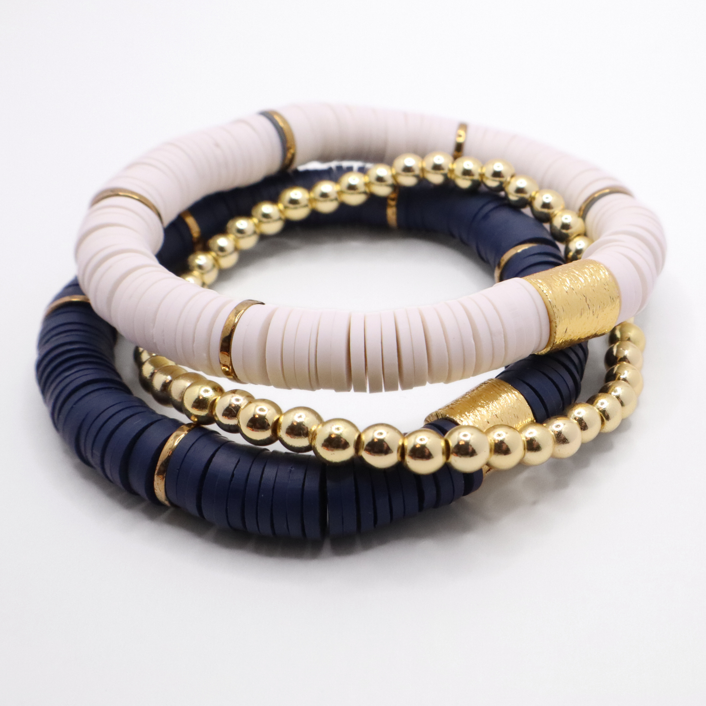 Navy Blue and White Game Day Stack