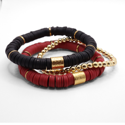 Maroon and Black Game Day Stack