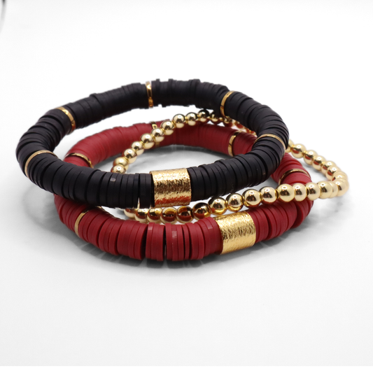 Maroon and Black Game Day Stack