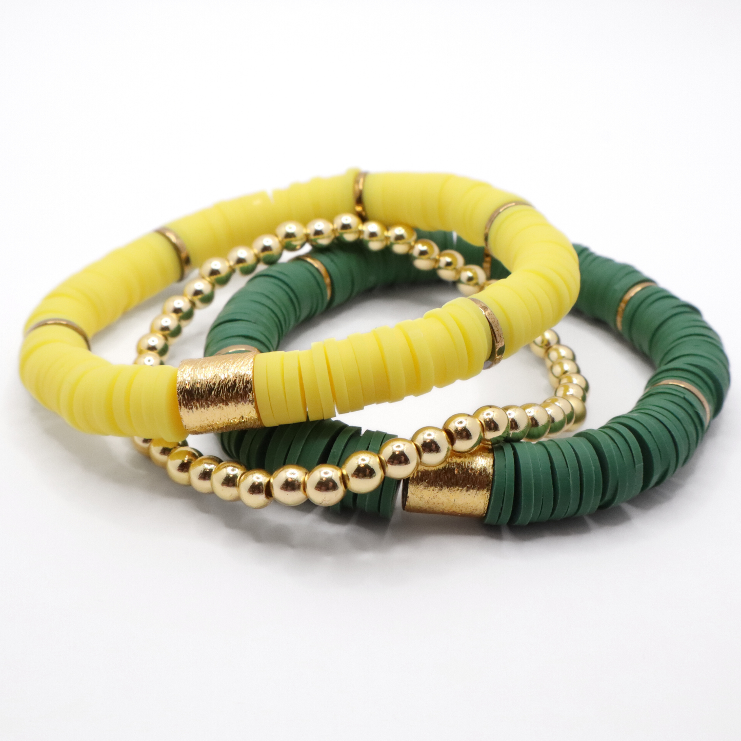 Green and Yellow Game Day Stack