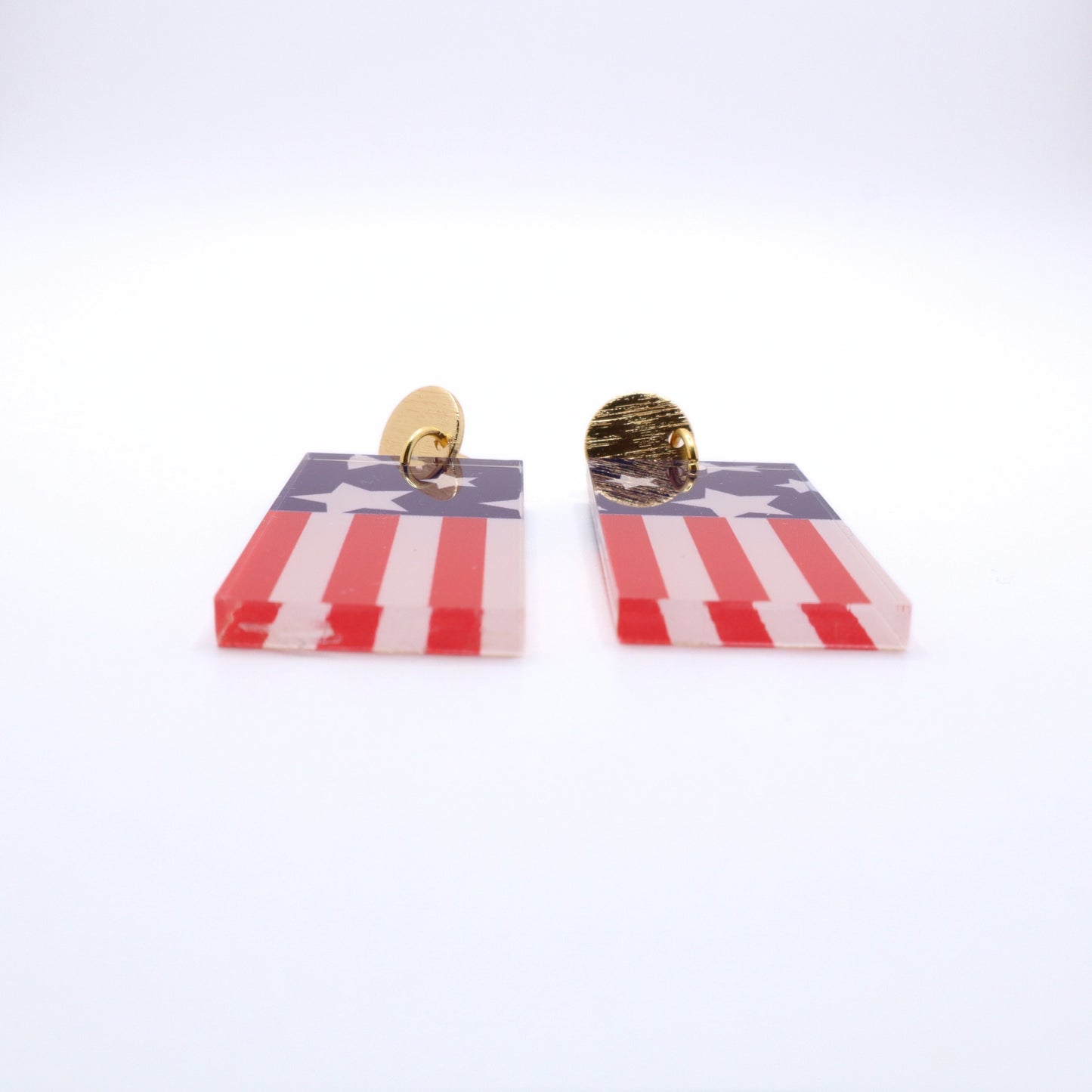 Fourth of July Patriotic Acrylic Earrings